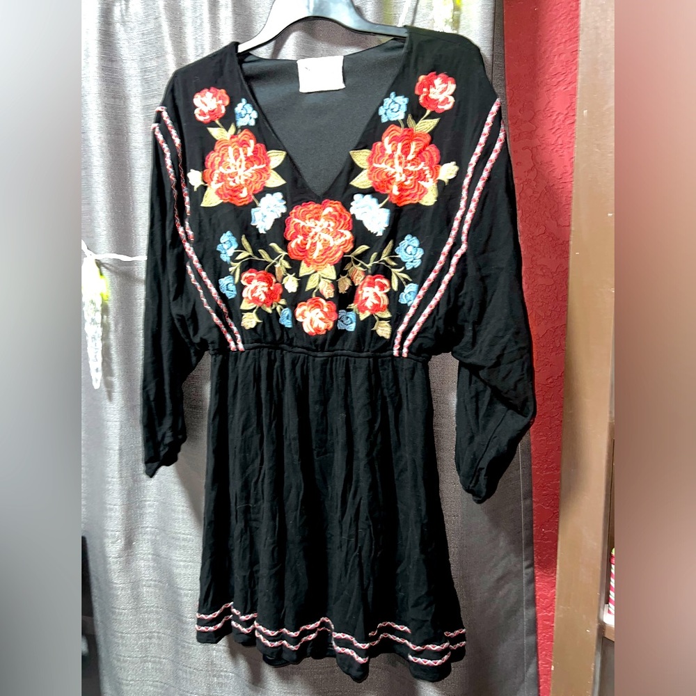 Savanna Jane Top/Dress Embroidered Rose
